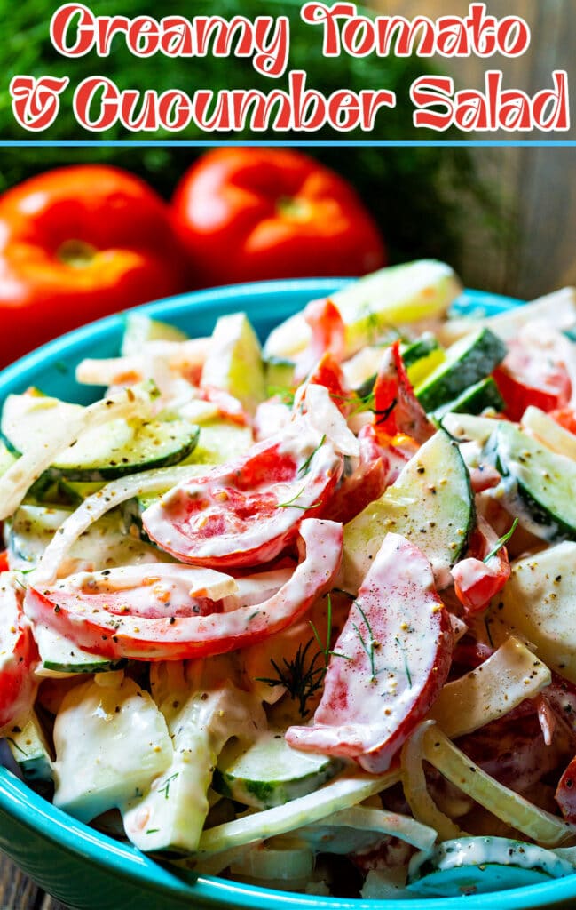 Creamy Tomato And Cucumber Salad Spicy Southern Kitchen