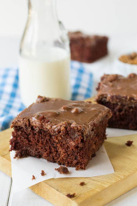 Chocolate Buttermilk Cake With Frosting Spicy Southern Kitchen