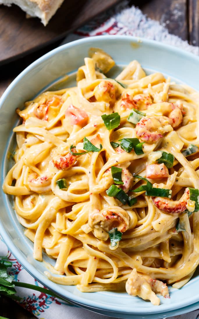 Crawfish Fettuccine - Spicy Southern Kitchen