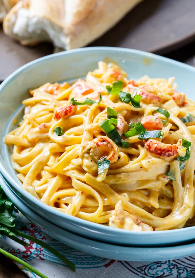 Crawfish Fettuccine - Spicy Southern Kitchen