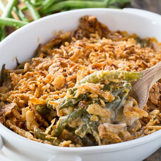 Cheesy Green Bean Casserole Spicy Southern Kitchen