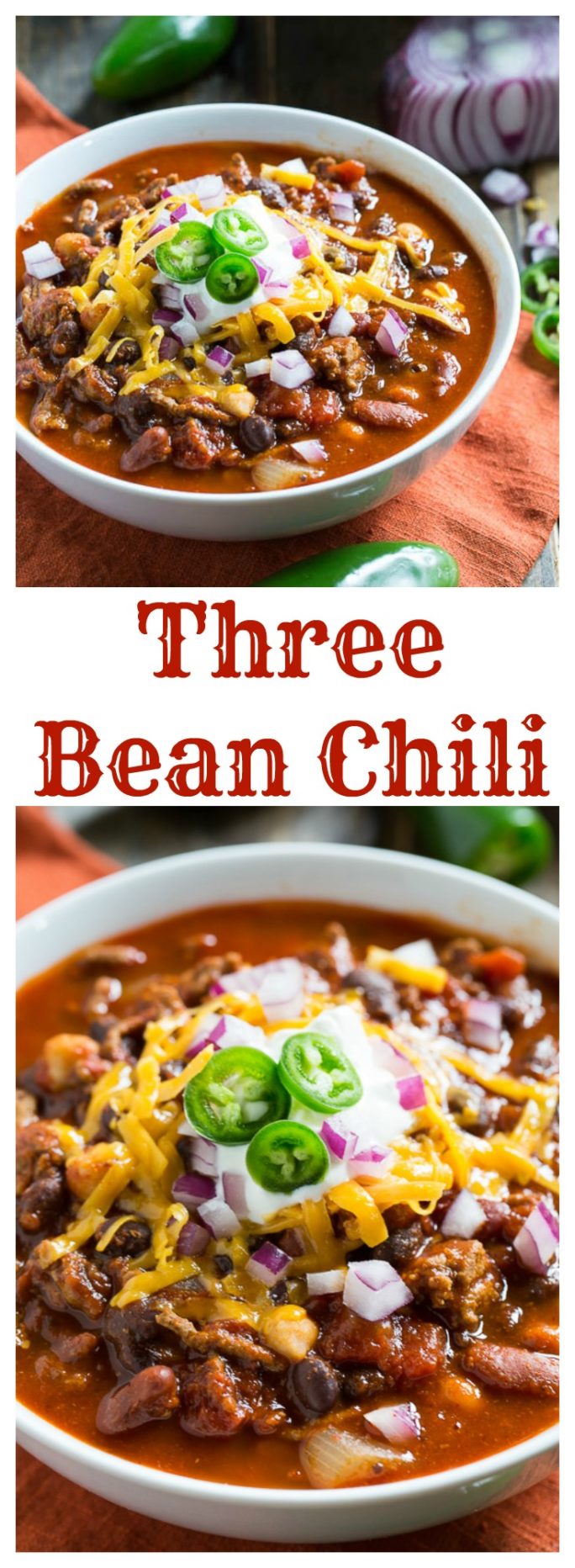 Three Bean Chili - Spicy Southern Kitchen