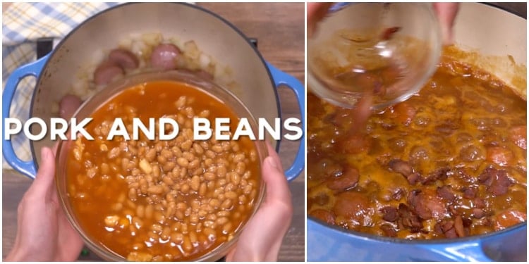 Adding remaining ingredients.