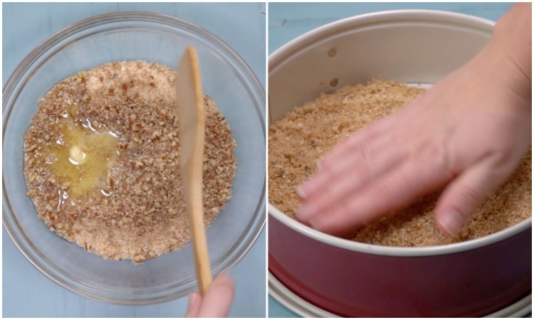 Making the crust.
