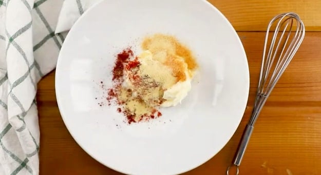 Mayonnaise mixture.