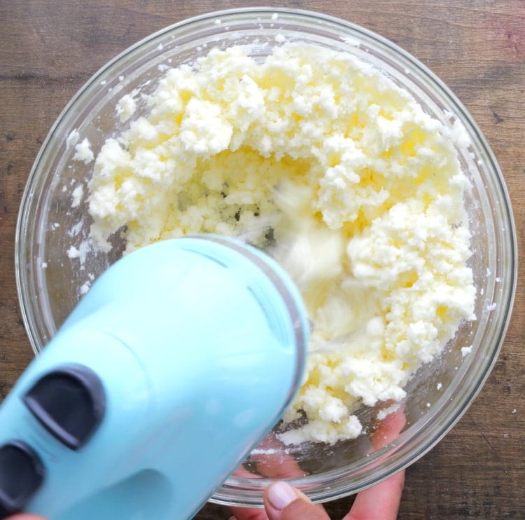 Butter and sugar mixture.