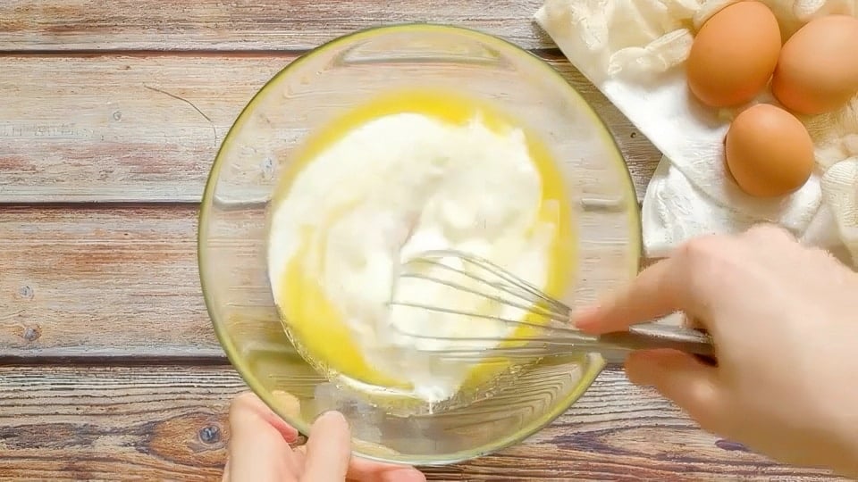 Wet ingredients.