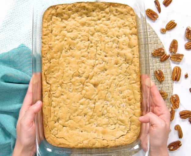 Baked first layer.