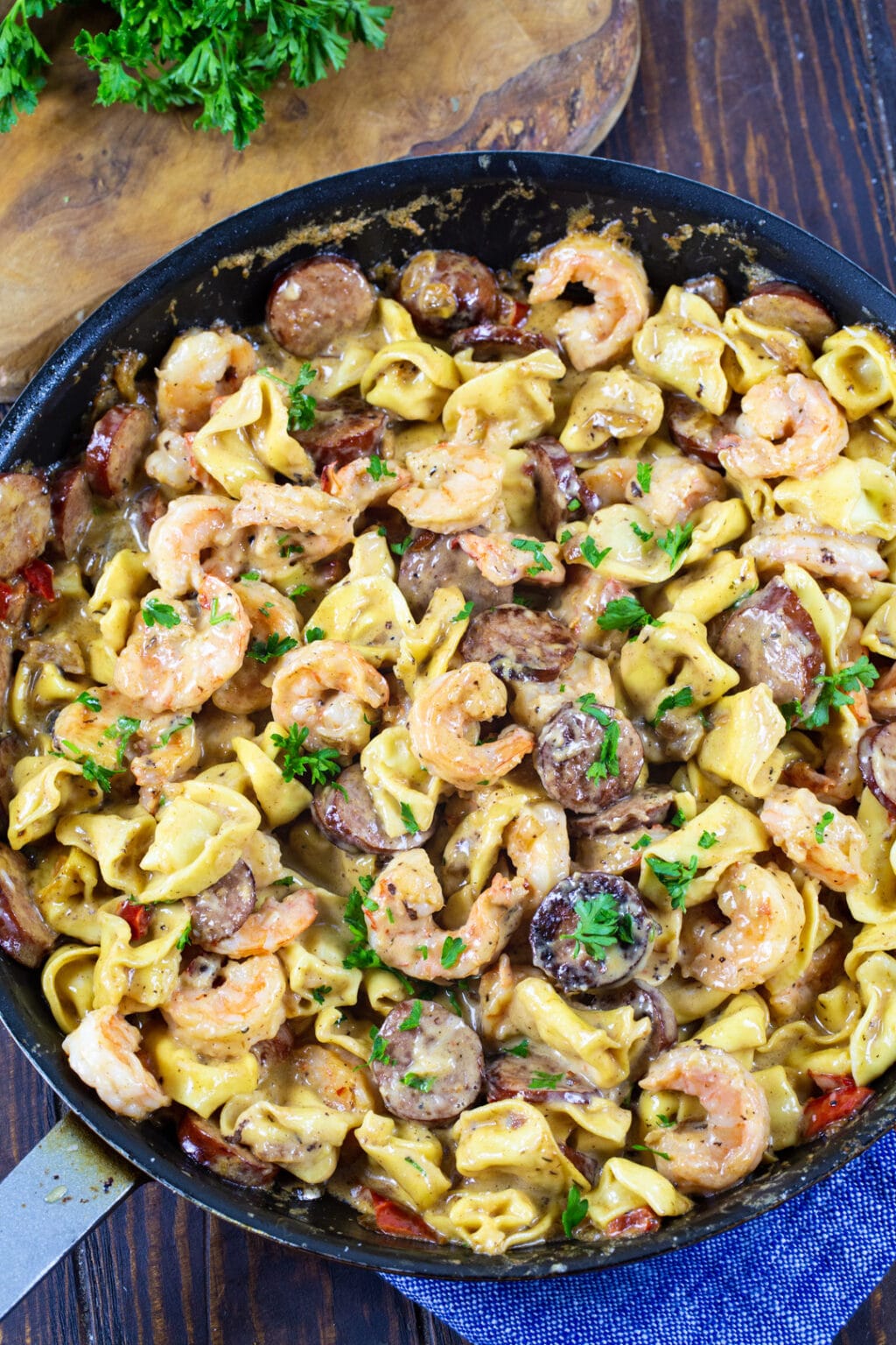 Creamy Tortellini with Shrimp Spicy Southern Kitchen