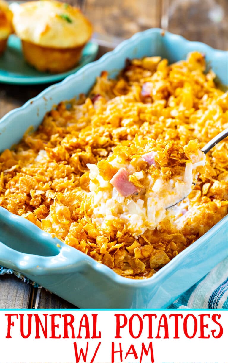 Funeral Potatoes With Ham - Spicy Southern Kitchen