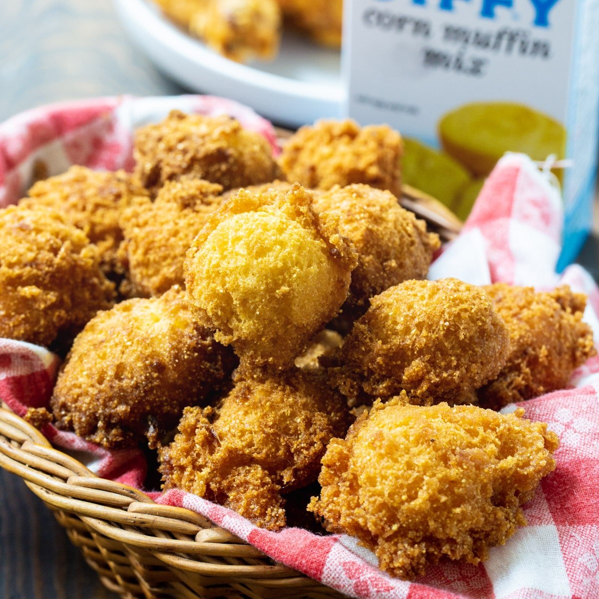 Hush Puppies in a basket.