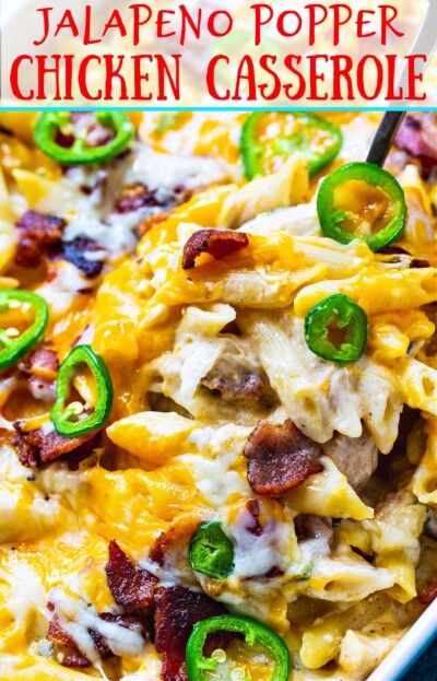 Jalapeno Popper Chicken Casserole - Spicy Southern Kitchen