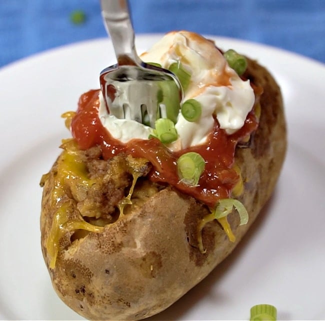 Hero shot of finished potato.