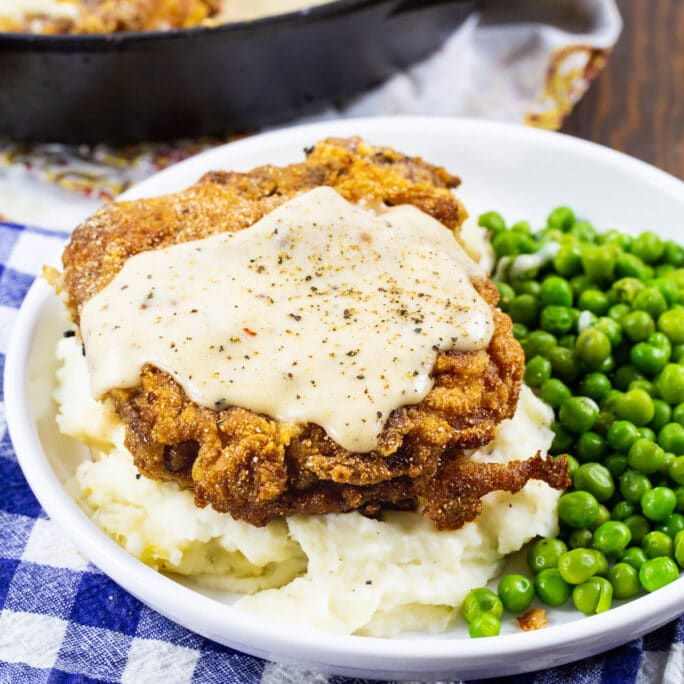 Southern Fried Pork Chops with White Gravy - Spicy Southern Kitchen