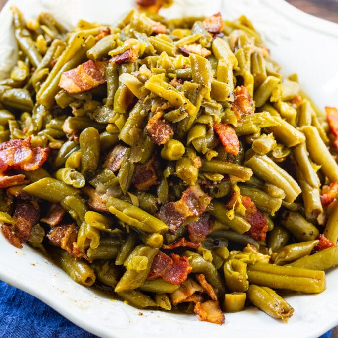 Crock Pot Buttery Bacon Green Beans Spicy Southern Kitchen