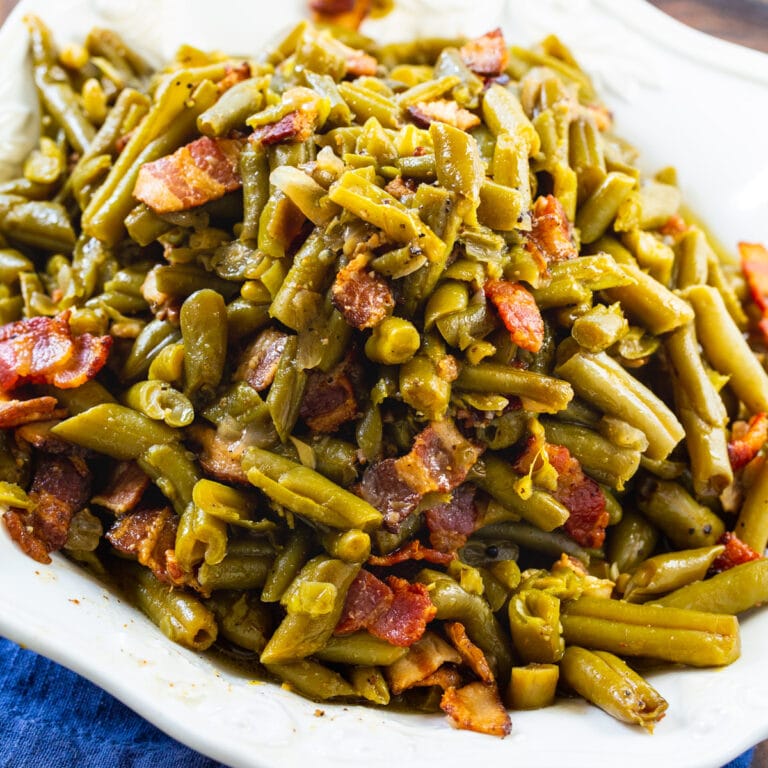 Crock Pot Buttery Bacon Green Beans Spicy Southern Kitchen
