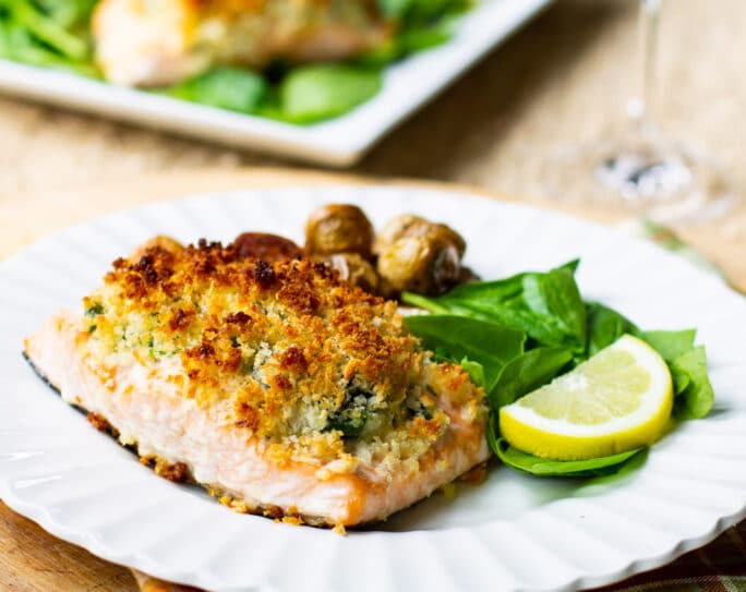 Baked Salmon Stuffed with Mascarpone Spinach - Spicy Southern Kitchen