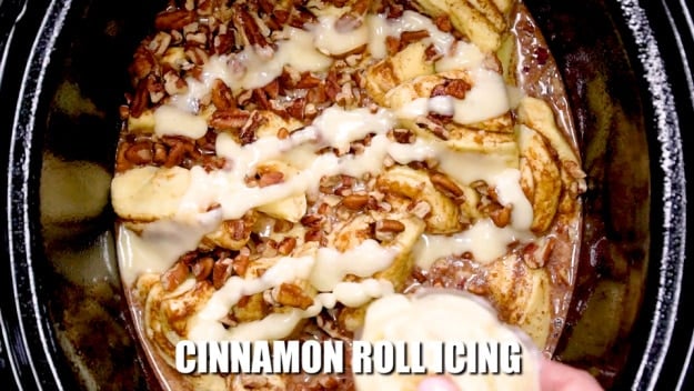 Second container of icing on top.