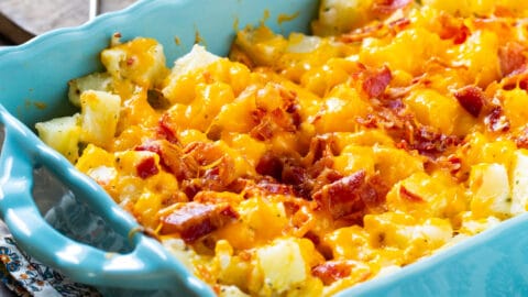 red potatoes with ranch dressing and bacon Cheesy Bacon Ranch Potatoes