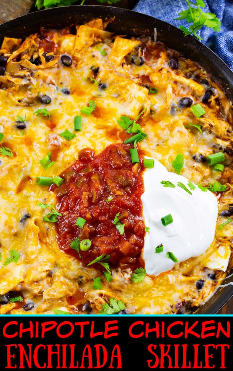 Chipotle Chicken Enchilada Skillet Spicy Southern Kitchen