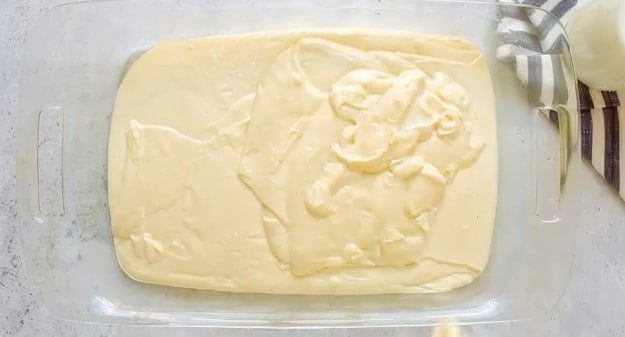 Batter in pan.