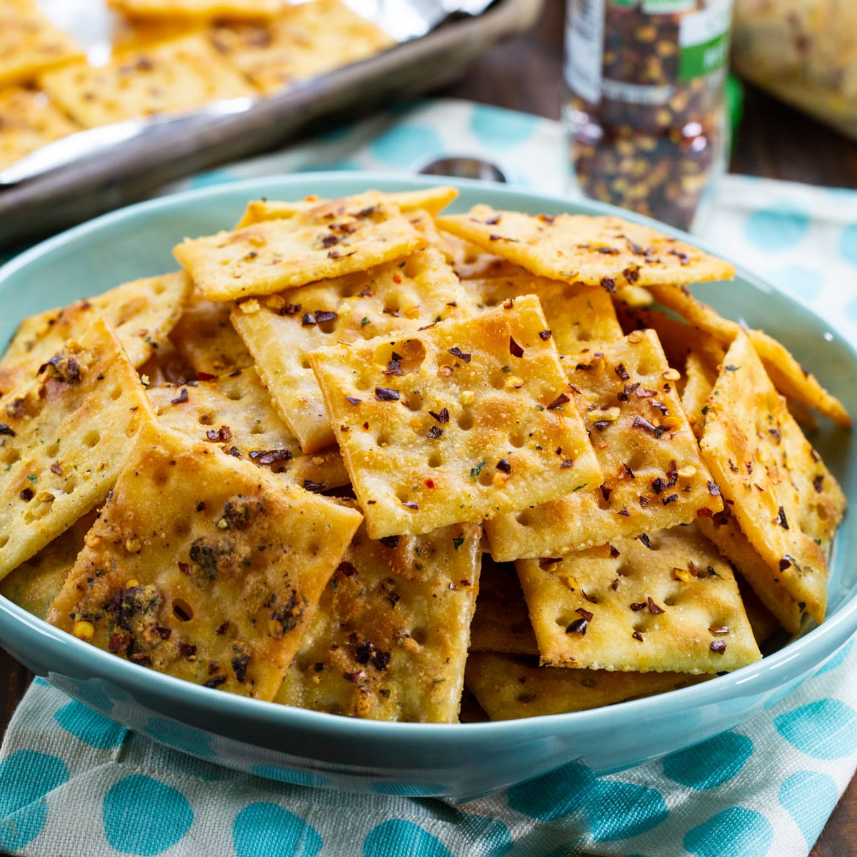 Savory Italian Seasoned Crackers