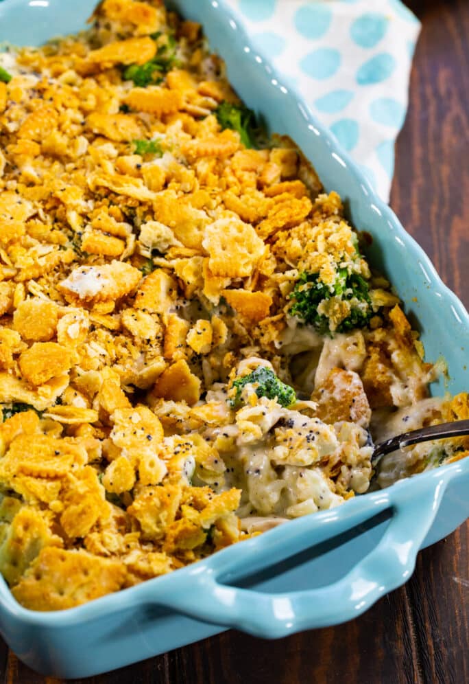 Chicken Broccoli Poppy Seed Casserole - Spicy Southern Kitchen