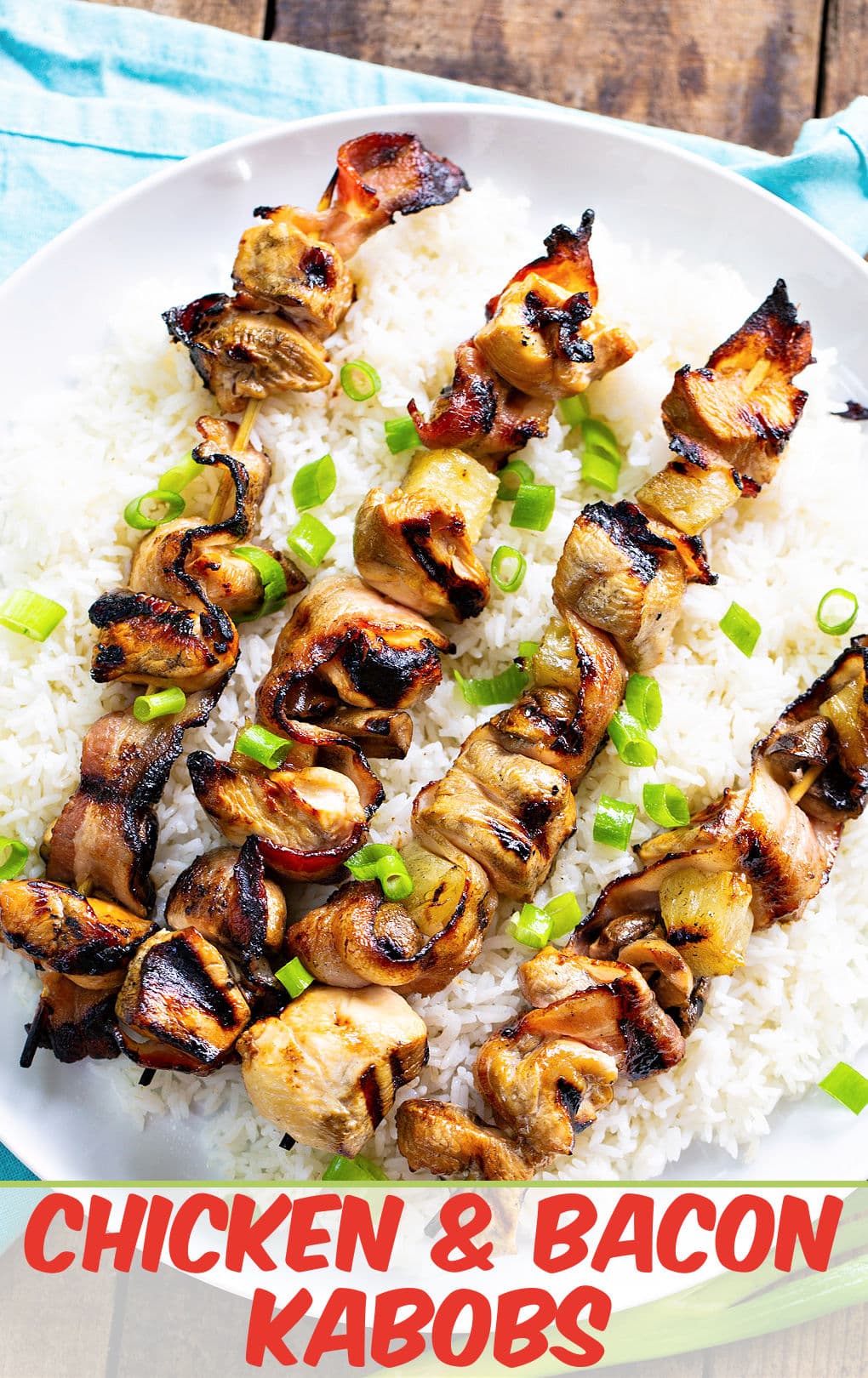 Barbecue Chicken and Bacon Skewers, Poultry Recipes