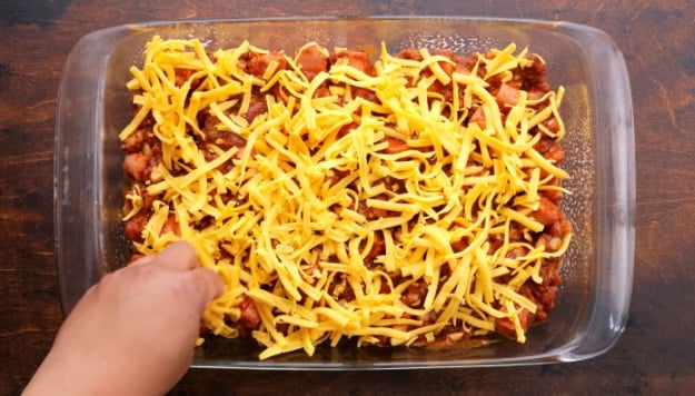 First layer cheese.