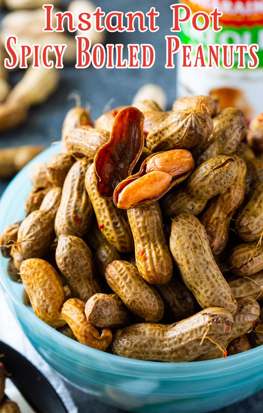 Instant Pot Spicy Boiled Peanuts in a bowl.