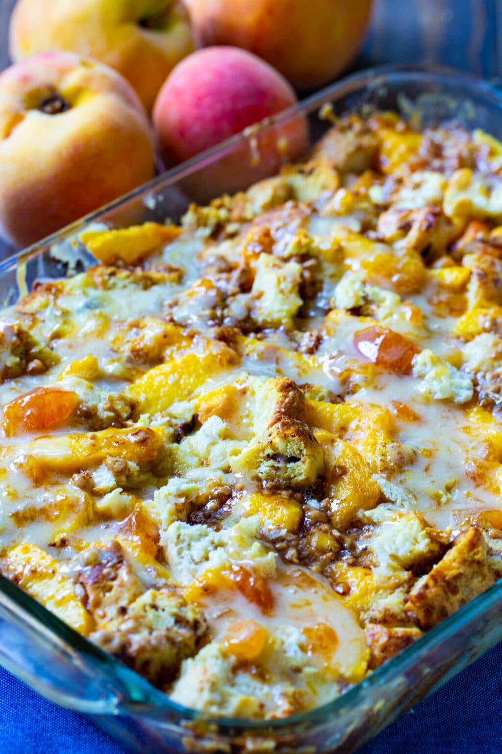 CinnamonPeach Bread Pudding Spicy Southern Kitchen