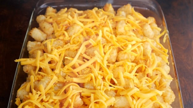 Cheese on top.