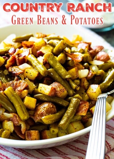 Country Ranch Green Beans And Potatoes - Spicy Southern Kitchen