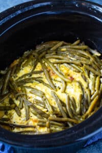 Crock Pot Chicken and Stuffing with Green Beans - Spicy Southern Kitchen