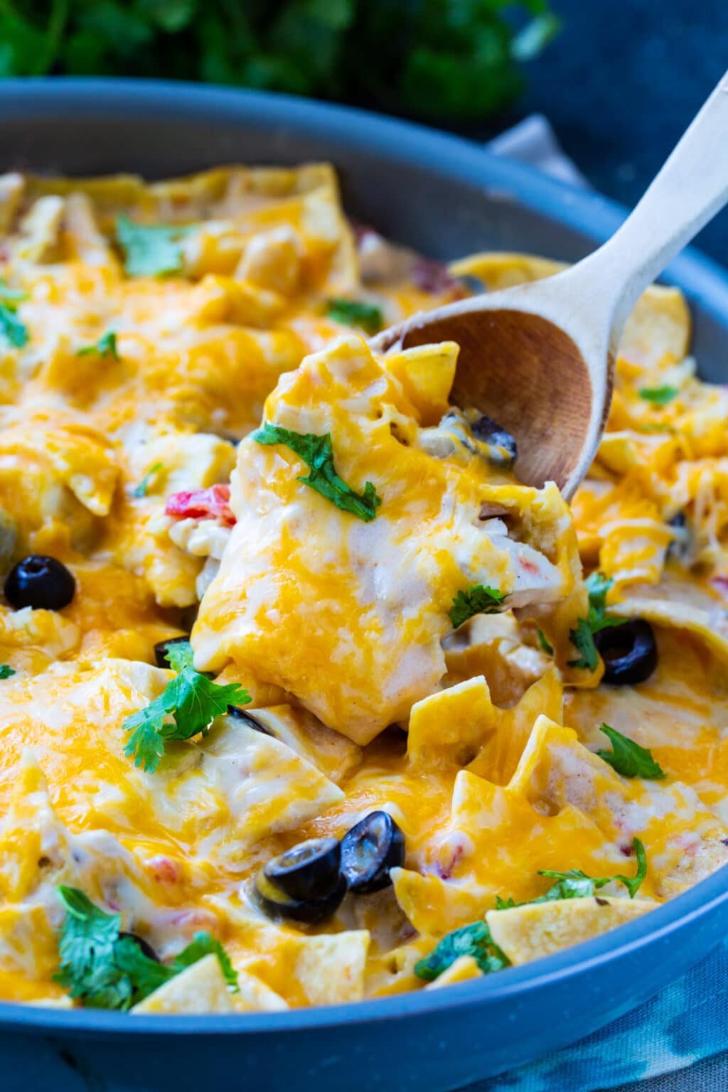 One Pot Creamy Chicken Enchilada Skillet Spicy Southern Kitchen