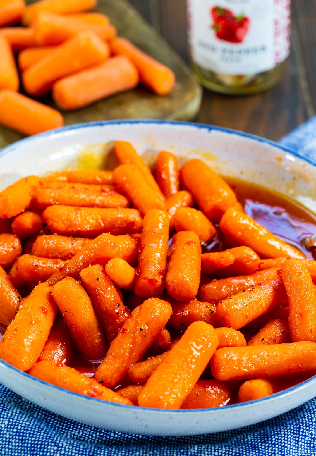 Glazed Carrots in serving bowl.