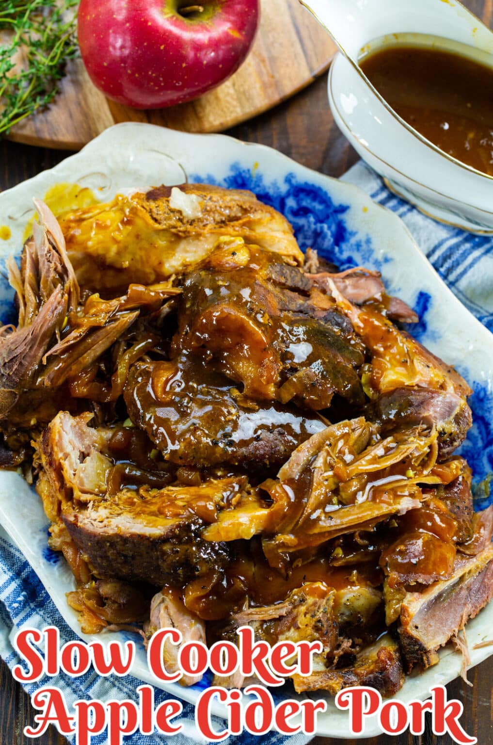 Slow Cooker Apple Cider Pork Spicy Southern Kitchen