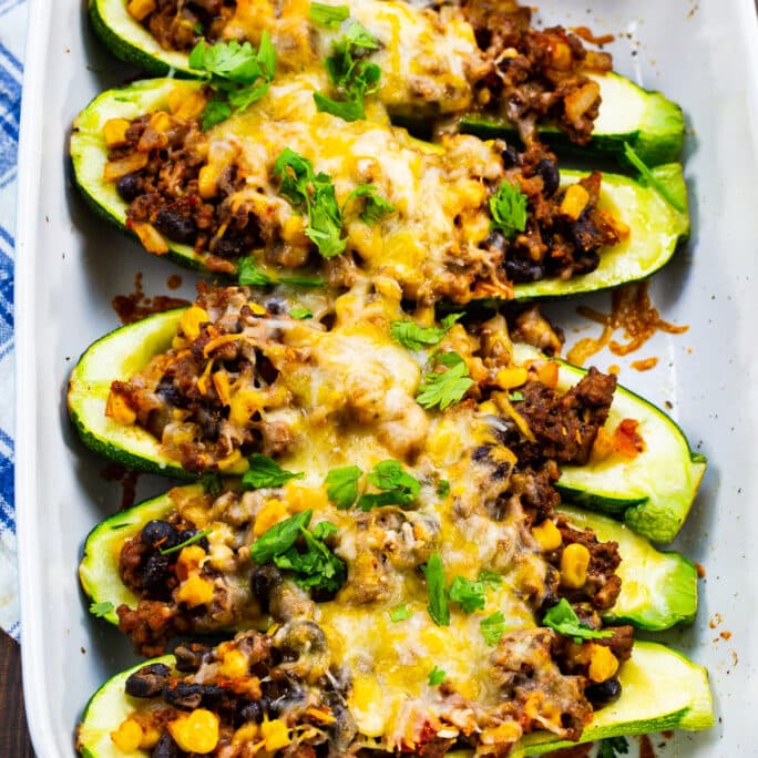 Taco Zucchini Boats - Spicy Southern Kitchen