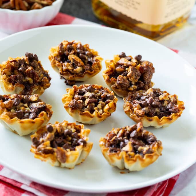 Bourbon Pecan Tartlets - Spicy Southern Kitchen