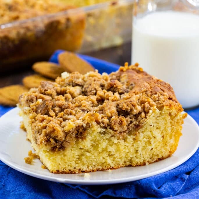 Gingersnap Toffee Coffee Cake - Spicy Southern Kitchen