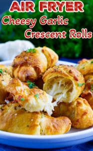 Air Fryer Cheesy Garlic Crescent Rolls - Spicy Southern Kitchen
