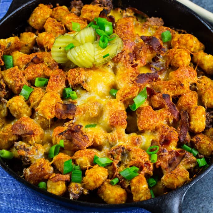 Cheeseburger Tater Tot Casserole Spicy Southern Kitchen