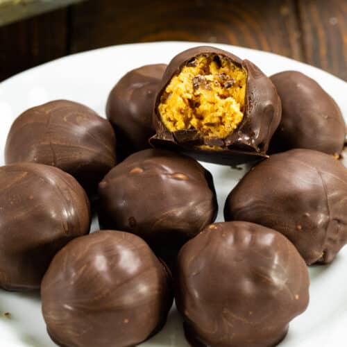 Rice Krispie Peanut Butter Balls - Spicy Southern Kitchen