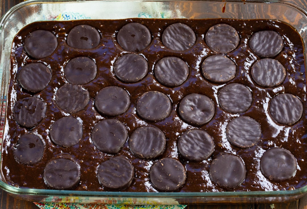 Brownies just before going in oven.