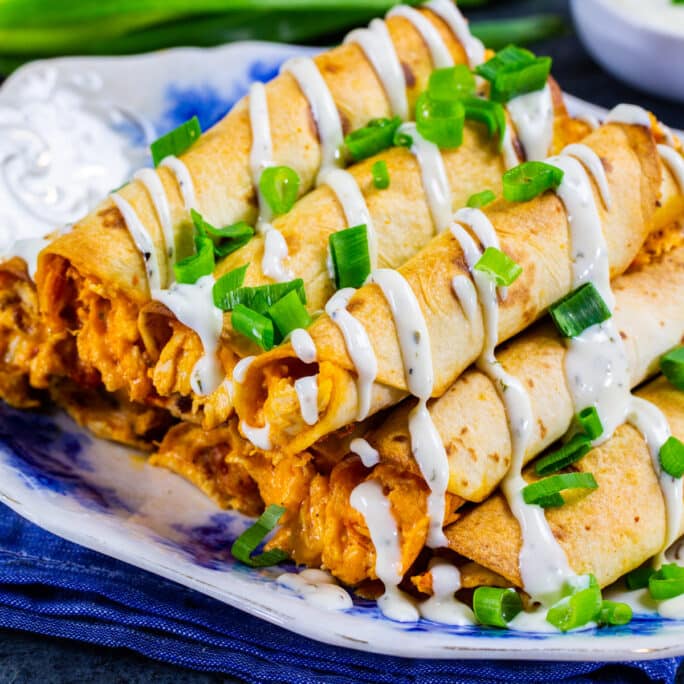 Cheesy Buffalo Chicken Taquitos Spicy Southern Kitchen