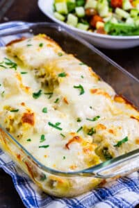 Chicken Alfredo Lasagna Roll-Ups - Spicy Southern Kitchen