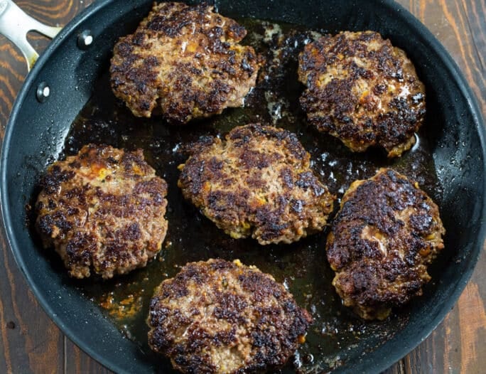 Hamburger Steaks with Bourbon Mushroom Gravy - Spicy Southern Kitchen