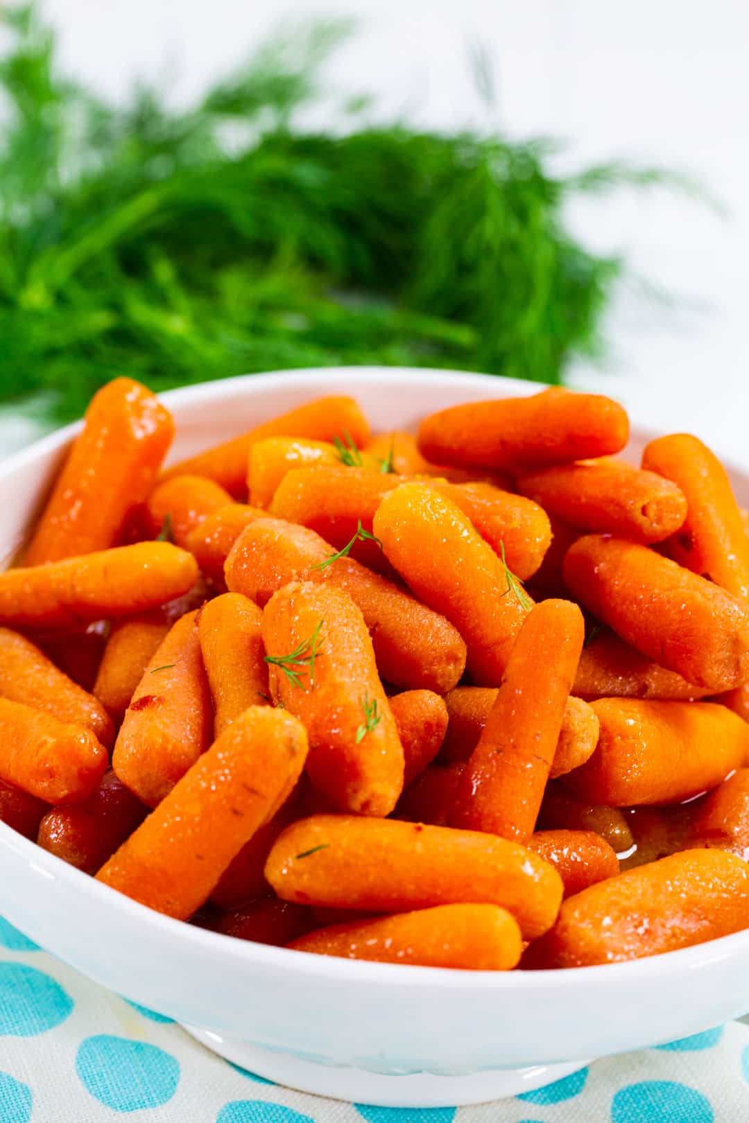 Slow Cooker Baby Carrots in a bowl.