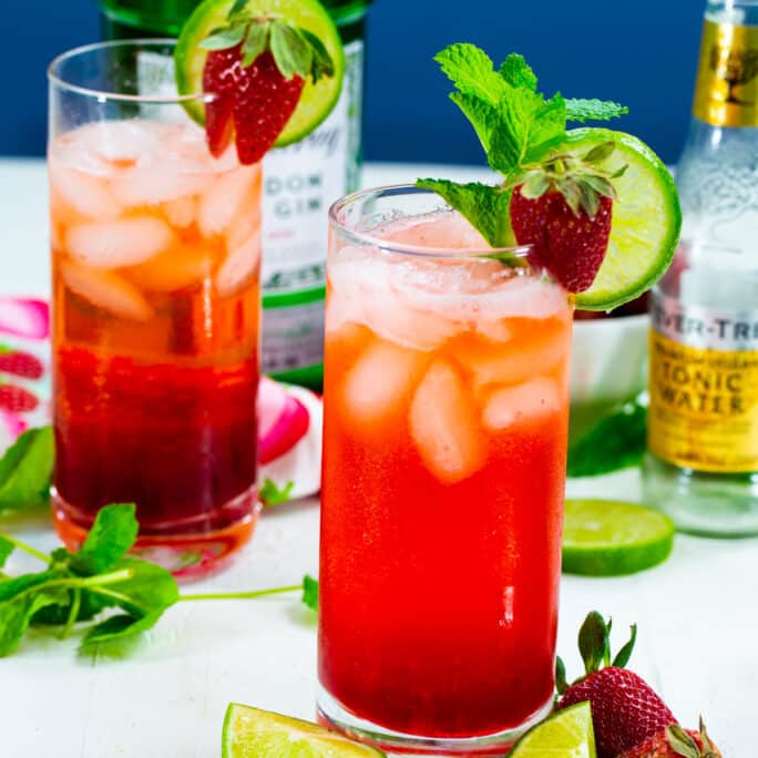 Strawberry Gin and Tonic - Spicy Southern Kitchen