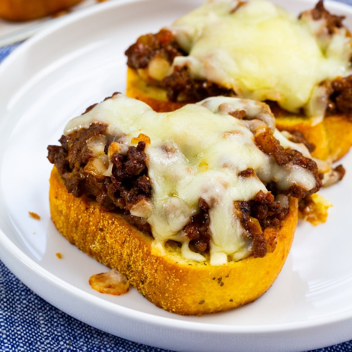 Texas Toast Sloppy Joes on a plate.